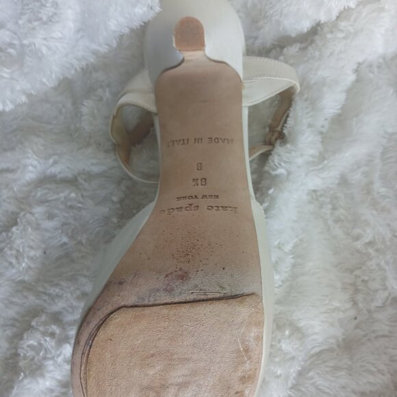 VINTAGE KATE SPADE OPEN TOE BOW HEEL 8 1/2 - Picture 6 of 6
